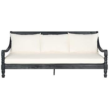 Alternative view of SAFAVIEH Outdoor Collection Pasadena Grey Day Bed PAT6724K, Dark Slate Gray/Beige