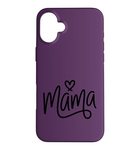 Mama Heart Script Aesthetic Minimalist - �p�[�v�� �X�}�z�P�[�X iPhone 16 Plus �p