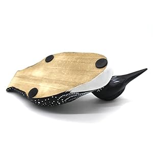 CVHOMEDECO. Primitives Hand Engraving and Painted Wood Loon Farmhouse Figurine Decorative Accent, 15 Inch CVHOMEDECO Primitives Hand Engraving and Painted Wood Loon Farmhouse Figurine Decorative Accent 15 Inch