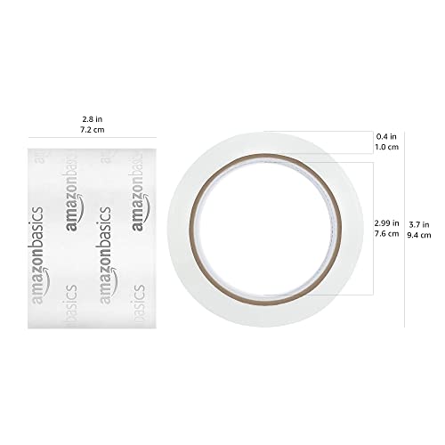 Amazon Basics Extra-Wide Packing Tape, Designed for Moving, Storage and Packing, Shipping and Mailing, Extra-Wide 2.83"W, Crystal Clear, Low Odor, 6-Pack
