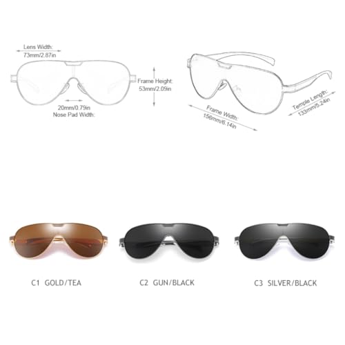 Lunettes de soleil en métal polarisées éliminant les reflets gênants