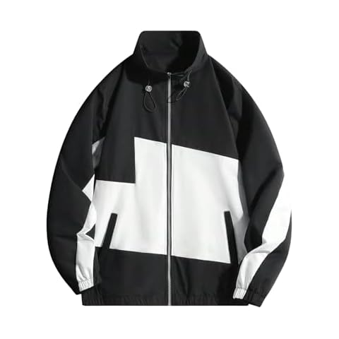 Verdusa Men's Color Block Windbreaker Cover