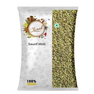 Image of Chounk Premium Whole Fennel Sauff Seeds - 500g | Natural Big Fennel Seeds | Moti Saunf with No Preservatives & No Additives | Fresh and Natural Badishep Sompu Variyali | Mouri Saunf