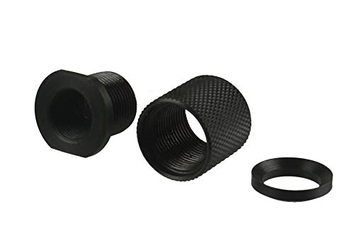 TWP 1/2-28 TPI Thread Protector with 5/8-24 TPI Outside Thread, 1/2x28 TPI to 5/8x24 TPI Convertor. + 5/8x24 TPI Thread Protector and a Crush Washer, All Steel