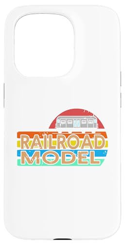 レトロな都会の鉄道模型ファン向け スマホケース iPhone 15 Pro 用
