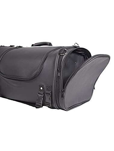 Bolsa para moto universal 12x21x12.5 pulg negra miniatura 4