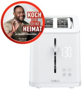 Tefal TT6931 Sense Ekmek Kızartma Makinesi | 7 Kızartma Kademesi | Dijital Ekran | Geri Sayım | Isınma/Buz Çözme | Kırıntı Tepsisi | Durdurma Tuşu | Beyaz
