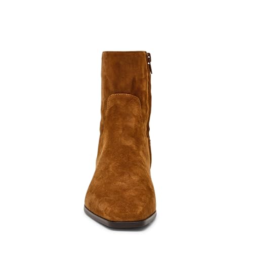 Steve Madden Women's Dusty Ankle Boot, Chesnut Suede, 6.5