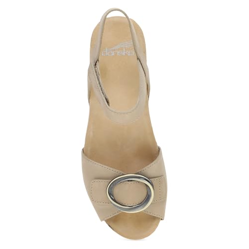 Image of Dansko Stella Multi-Strap Wedge Sandal for Women - Cork /EVA Wedge with Arch Support -Fully Adjustable Straps-Lightweight Rubber Outsole