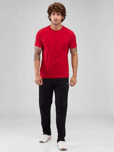 Image of Park Avenue Men Regular Fit Solid Pattern Pure Cotton Round Neck T-Shirt