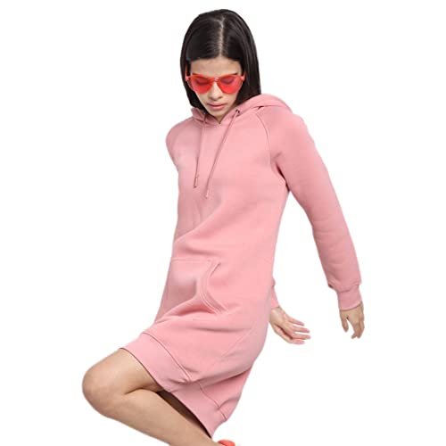 Image of Bewakoof Women's Solid Regular Fit Full Sleeve Cotton Poly Hoodies