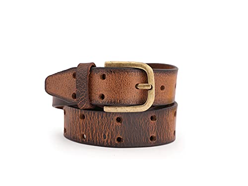 Image of Genuine Leather Belt for Kids, Black /Brown Colour Adjustable Belt with Metal Buckle, Belt for Formal, Casual & Jeans Wear, Waist 20-24-28-30 Inch 3|5|7|9|11 Yrs