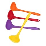Photo Gallery warmhm 4 pezzi mestoli in silicone traslucido colorati cucchiaio flessibile antiaderente e resistente al calore utensili da cucina creativi per zuppe colori casuali colore colore casuale Photo Gallery warmhm 4 pezzi mestoli in silicone traslucido colorati cucchiaio flessibile antiaderente e resistente al calore utensili da cucina creativi per zuppe colori casuali colore colore casuale