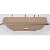 WQLBMFC Car Retractable Cargo Cover for Ford Everest 2015 2016 2017, Rear Trunk Luggage Security Shield Shade Curtain Shelves Waterproof Cargo Shade, Car Accessories,Beige