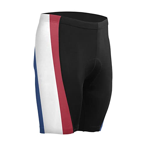 Netherlands Flag Men's Bike Shorts Padded Cycling Bicycle Biking Shorts Tight Multicolor