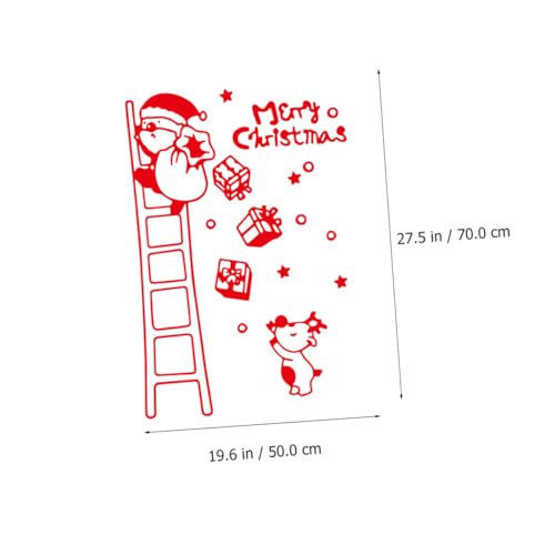 Sticker de pared Santa Claus Navidad 70x50cm PVC miniatura 2