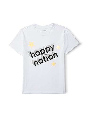Image of Happy Nation Girls Relaxed Cotton Short Sleeve T Shirt