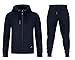 Produktbild Northster Herren Joggingsuit aus Baumwolle Freizeitanzug Trainingsanzug Hausanzug, Navy, 5XL