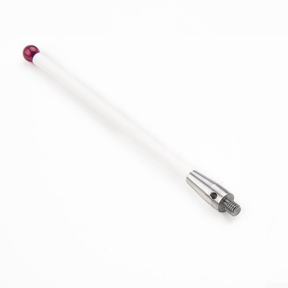 Tastsonde für Koordinatenmessgeräte mit 6 mm Rubine Ball CNC-Spitze und Keramikschaft Modell A50003712 mit Sturzschutz