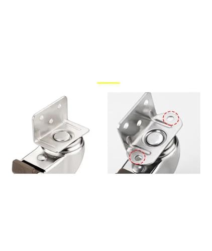 Roulettes silencieuses de 5 cm pour support à fleurs charge robuste en L