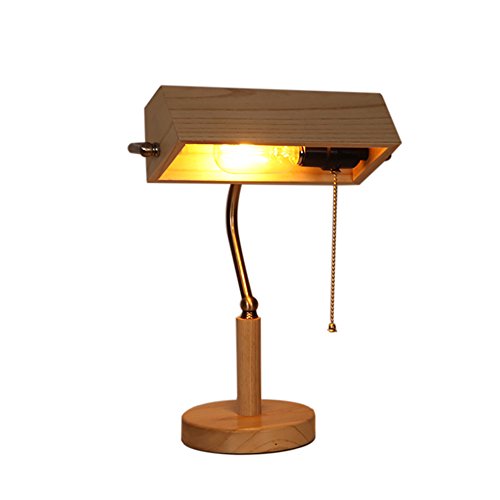 Preisvergleich Produktbild Tischlampe Tischlampe Holz Retro Schlafzimmer Nachttisch Wohnzimmer Dekoration Tischlampe 40W 220V E27