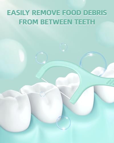 Zahnseide Sticks Minze 600 Stk Dental Floss Mint Zahnreiniger Zwischenräume Zahnseidestick Zahnseide Zahnstocher mit Geschmack Mint