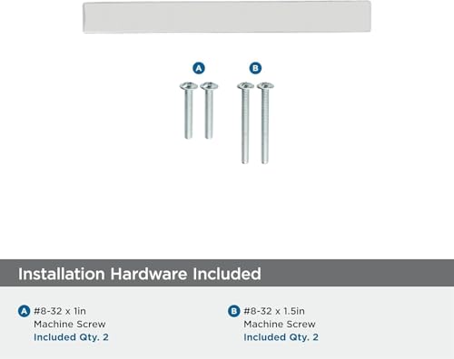 Image of Amerock | Cabinet Pull | Polished Nickel | 3 inch (76 mm) Center to Center | Monument | 1 Pack | Drawer Pull | Drawer Handle | Cabinet Hardware