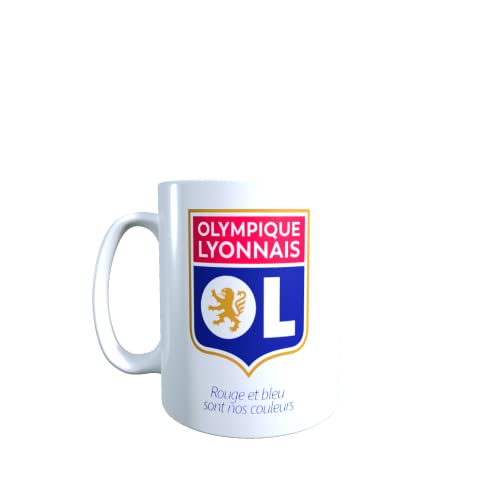 Mug Lyon Rouge et bleu sont nos couleurs Idée cadeau