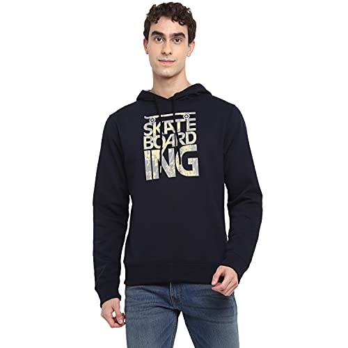 Image of Deniklo Mens Polyester Hooded Neck Sweatshirt