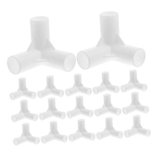 TOGEVAL 30piezas Conectores De Carpa Accesorios De Carpa De Plástico Repuestos para Estructuras De Toldos Conectores De Vías Resistentes Ligeros para Camping Jardín
