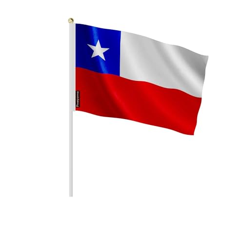 Drapeau Chili 14x21cm en lot de 100 pièces mini drapeaux chiliens