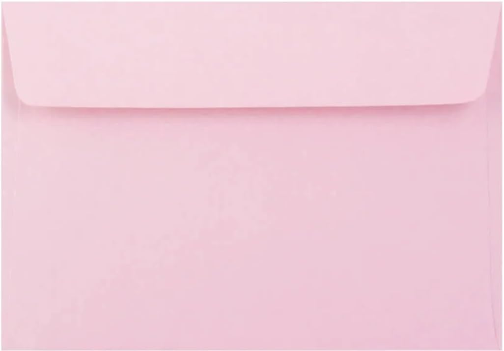 C4 Coloured Envelopes for A4 Paper/Card Peel & Seal Flap Envelopes Pack of 100 (Light Pink Peel & Seal)