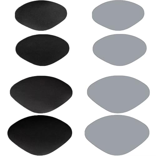 靴 かかと 補修 踵補修 かかと修理 パッチ 靴ずれ防止 靴修理内側シール かかと破れ補修 靴の穴防止 スニーカー ハイヒール 革靴 (Bブラック+グレー)