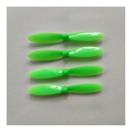 Hélices pour drone de course RC 55 mm : lot de 4 composants de rechange verts pour le plein air