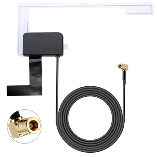 DAB+ Car Antenna SMB with 3M Coaxial Cable Glass Mount