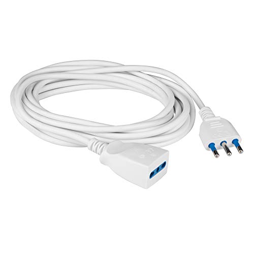 Spina 16 A e presa bivalente Poly Pool PP0386S Prolunga 3 m, Spina 16 A e Presa Bivalente, Bianco