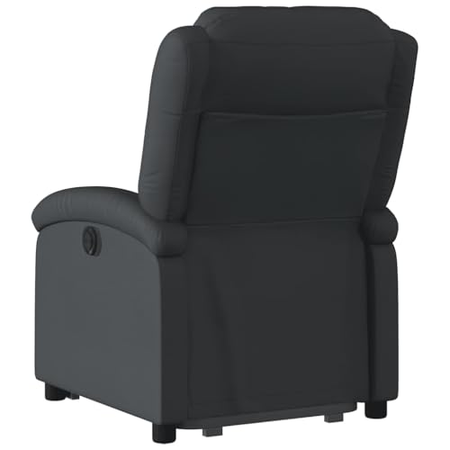 Sillón Plegable de Cuero Negro miniatura 6