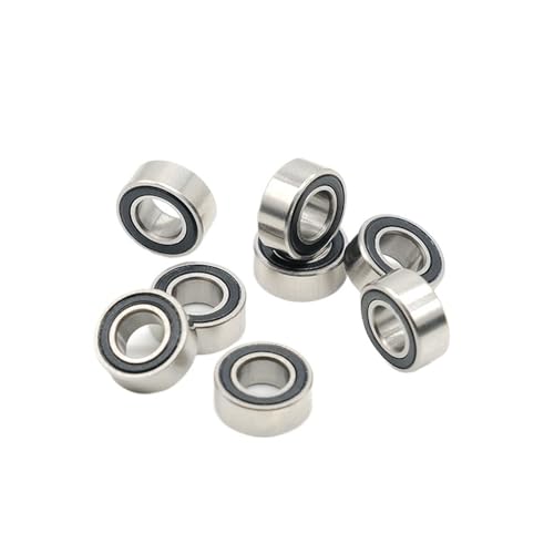 Rodamientos de bolas ABEC-7 MR105RS miniatura con doble sello de goma, 10 unidades 4
