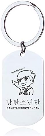 Btsメンバーのキャラクター防弾少年団が組み合わせたオリジナルキーホルダーの字型ステンレス