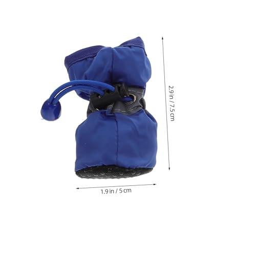 Chaussures pour petits chiens imperméables antidérapantes bottes de pluie protection durable - 3