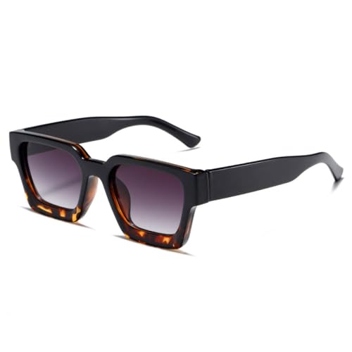 Neue 2025 Retro-Quadrat-Sonnenbrille mit dickem Rahmen und verstärktem Metallscharnier UV400