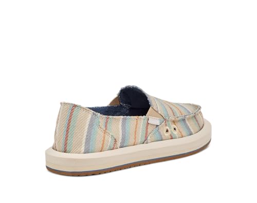 Image of Sanuk Womens Donna Soft Top Hemp Loafers | Womens Shoes | Slip On Shoes for Women | Women's Slip-on Loafers | Memory Foam Footbed