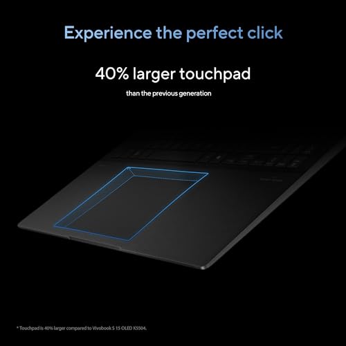 Image of ASUS Vivobook S 16 OLED Laptop, Intel Core Ultra 9 185H, 16GB, 1TB SSD, Neutral Black, S5606MA-DS96, Intel Evo Edition
