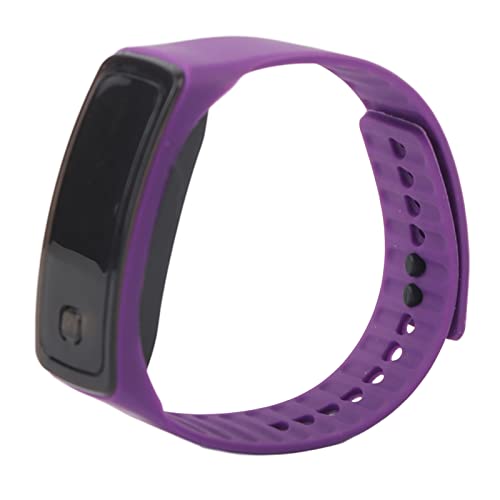 Wasserdichte LED-Armbanduhr, LED-Uhr, Sport-Silikonband, Digitales 12-Stunden-Zifferblatt, Elektronische Anzeige, Armbanduhr, Smart-Armband, Outdoor-Sportuhr, Verschluss für Kinder und Frauen(Lila)