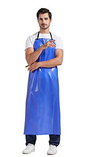 Nanxson Unisex Herren wasserdicht Schürze Damen Latzschürze PVC Arbeitesschürze fleischerschürze – Bild 6