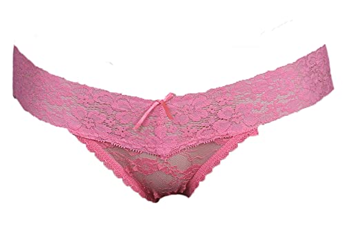 Blush Pink Thong Transparent Valentine Gift Panty Intimate Wear Romantic Lingerie Honeymoon Surprise Gift for Your GF Girl Friend Wife Lover-image-13