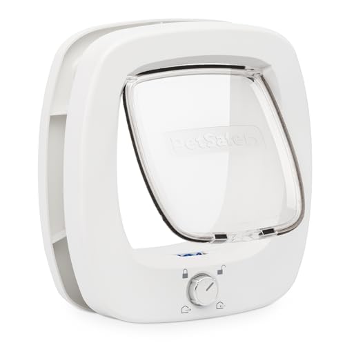 PetSafe - Gattaiola Big Cat - Porta per Animali Interna ed Esterna - Blocco a 4 Vie e Aletta a Chiusura Morbida - Per Gatti e Cani Piccoli