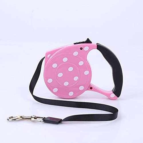 BLANAN 小型犬 猫 ペット リード 格納式 犬用リード 11色 ファッション プリント 子犬 自動牽引ロープ ナイロン ウォーキングリーシュ(カラー: 10)