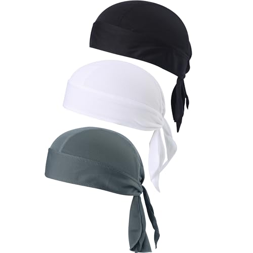 Image of Skull Caps for Men Cooling Bandana Cap Helmet Liner Hat Running Beanie