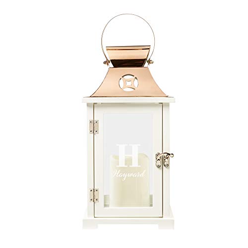 Let’s Make Memories Personalized Initial & Name Lantern - Home Décor - Flameless LED Candle
